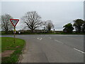 B4082 junction with the A422, Upton Snodsbury