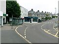 Bus stop at Broadway West, Plymstock