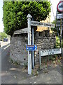 Direction Sign – Signpost on Walton Road, Clevedon