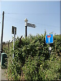 ST4371 : Direction Sign – Signpost on Clevedon Road, Tickenham by Roadside Relics