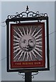 Sign for the Rising Sun public house