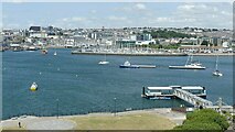SX4853 : Cattewater and Plymouth from Mount Batten by Alan Murray-Rust