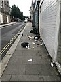 Bin day in Redruth town centre