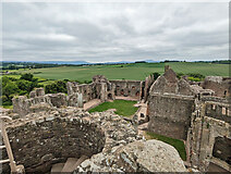 SO4108 : Raglan Castle - view towards Fountain Court by Robin Webster