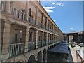 Covered walkways at the Piece Hall in Halifax