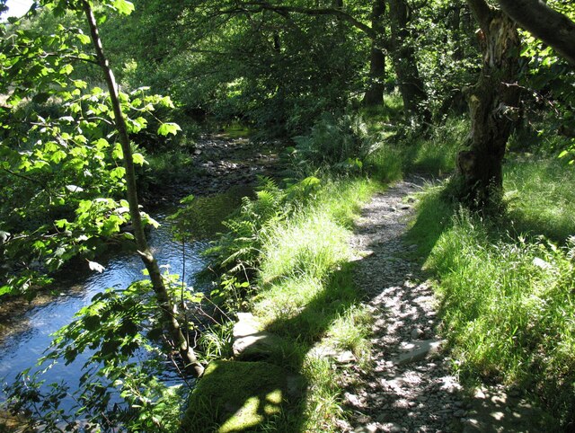 Path by Yewdale Beck © Adrian Taylor :: Geograph Britain and Ireland