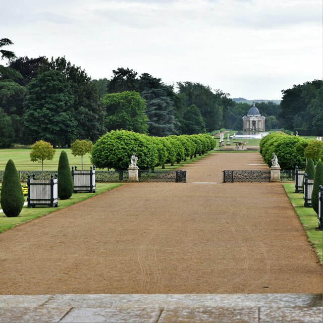 Silsoe, Wrest Park Country House: Path... © Michael Garlick cc-by-sa/2. ...