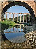 NT5734 : Leaderfoot Viaduct by Walter Baxter