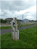 SJ2969 : Sculpture by Wales Coast Path (NCN5), Wepre by David Smith