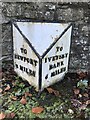 Old Milestone by the road (was A41), Pave Lane; by No. 58