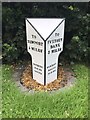 Old Milestone by B5314, New House Farm