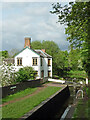 SO8480 : Debdale Lock and house near Cookley, Worcestershire by Roger  D Kidd