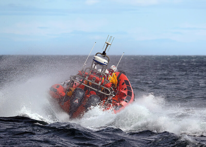 An RNLI exercise off the Northumberland... © Walter Baxter cc-by-sa/2.0 ...