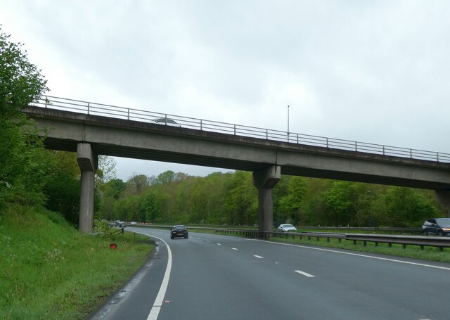 Gresford Road bridge over A483 © David Smith :: Geograph Britain and ...