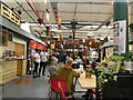 Inside the cafe quarter of Wellington Indoor Market