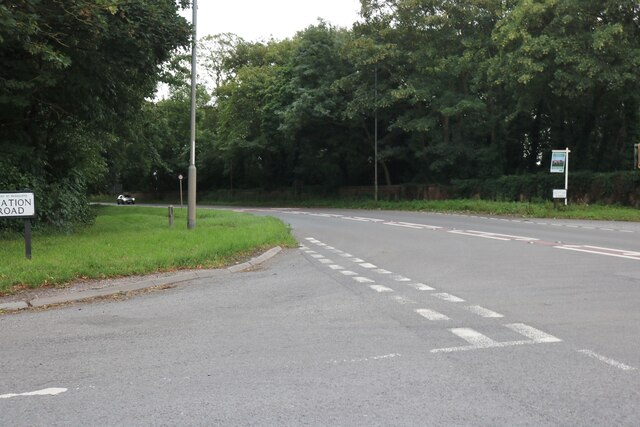 Station Road at the junction of the A52,... © David Howard :: Geograph ...