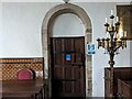 SO6693 : Door at St. Gregory's church (Morville) by Fabian Musto