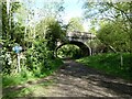 Heath Lane bridge over Wirral Way south of Willaston