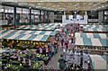 Inside the market hall