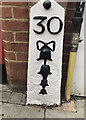 Old Milestone by the former A22, London Road