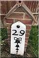 Old Milestone by the A22, london Road, Halsford Green, East Grinstead