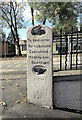 Old Guide Stone by the B6213, Tottington Road, Bury parish