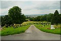 Cemetery extension down the hillside, Bowling, Bradford