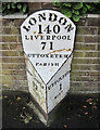 Old Milepost by the A522, New Road, Uttoxeter