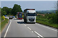 SW5234 : HGV on the A30 at Whitecross by David Dixon