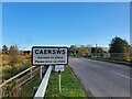 Caersws Road Sign