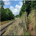 Footpath next to the Severn Valley Railway