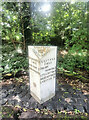 Old Milepost by the A41, north of Eastham