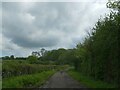 Track to house and farm at Dumbolds, south of Alveley