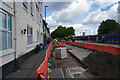 SK3635 : Road works on Railway Terrace by Malcolm Neal