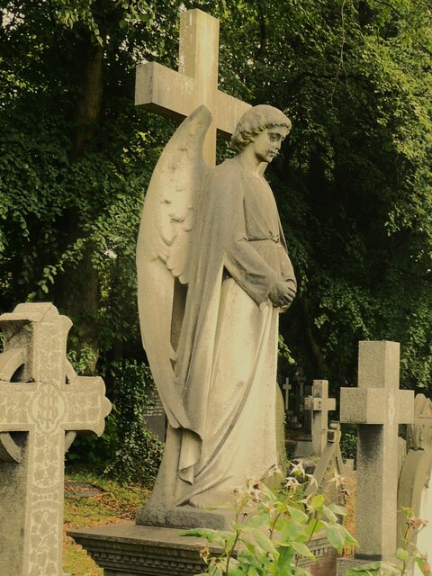 Angel in Edgerton Cemetery, Huddersfield