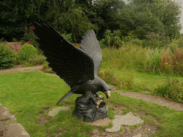 Eagle in the walled garden, Crow Nest... © Humphrey Bolton :: Geograph ...