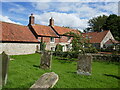 Cottages and corner of the churchyard, Welbourn