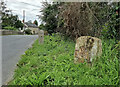 Old Milestone by bridge, east of Leigh