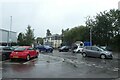 Tesco car park and Exeter West signal box