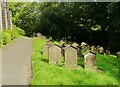 Gravestones in the Christ Church graveyard, Liversedge