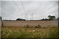 Pylons in a flat landscape