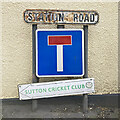 Sutton: Station Road signs