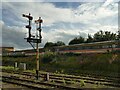 Semaphore signals at Tyseley Locomotive Works