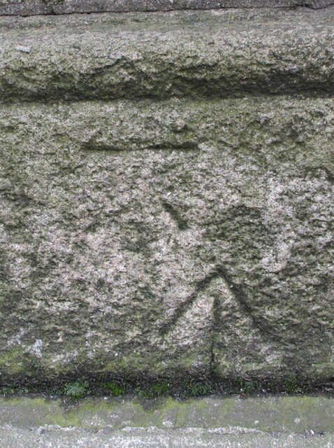 Benchmark and mason's mark by O'Donovan Rossa Bridge
