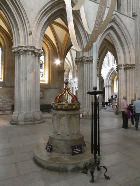 Wells Cathedral Font © Basher Eyre Cc By Sa20 Geograph Britain