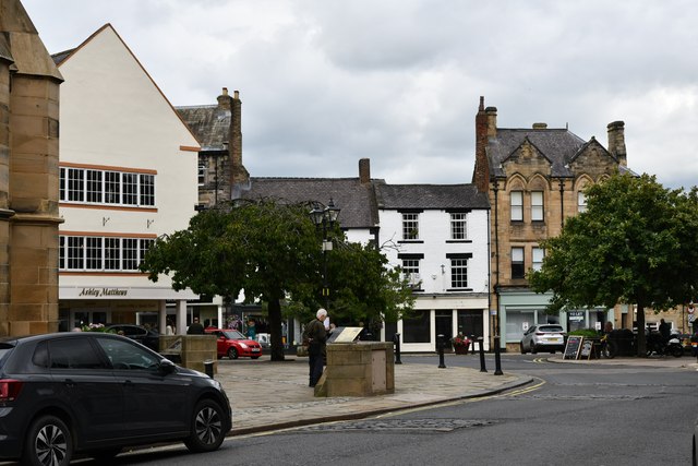 Hexham Beaumont Street and Market Place Michael Garlick cc by