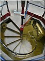 TQ4881 : Crossness - Spiral staircase from Octagon down to basement by Rob Farrow