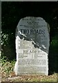 Memorial stone in the cemetery, Nonington