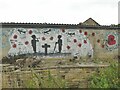 Poignant mural in Cleckheaton