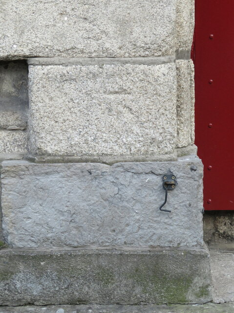 Benchmark on St Mark's church, Mark Street, Dublin